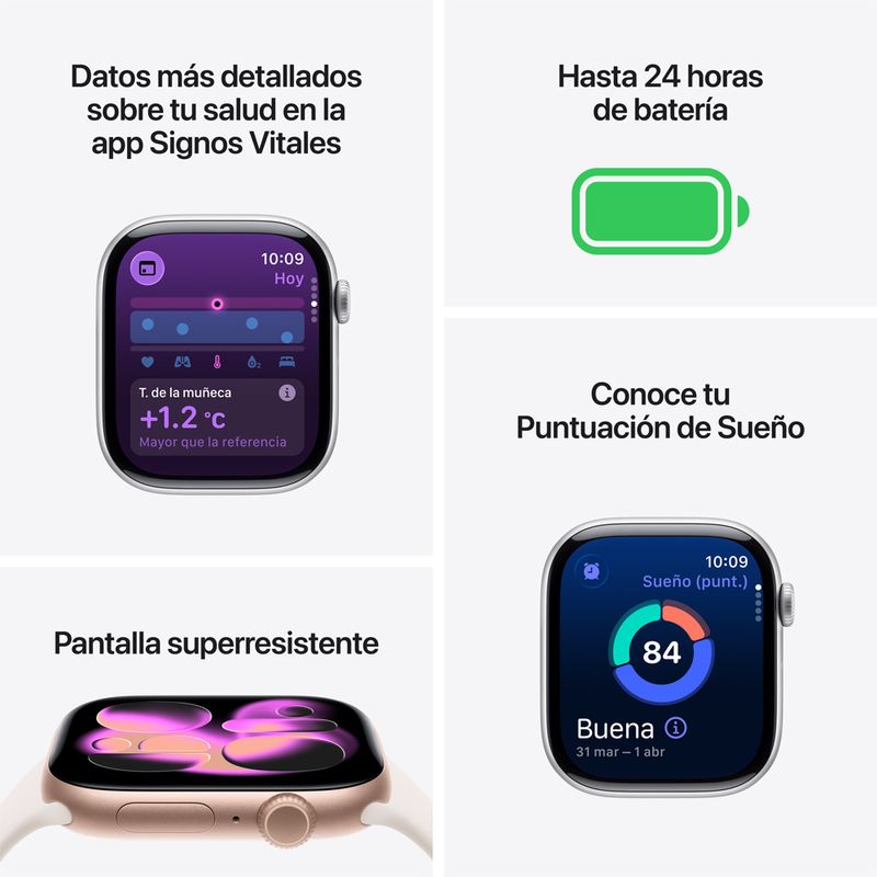 Apple Watch Series 11 GPS 42mm Correa Deportiva - Silver