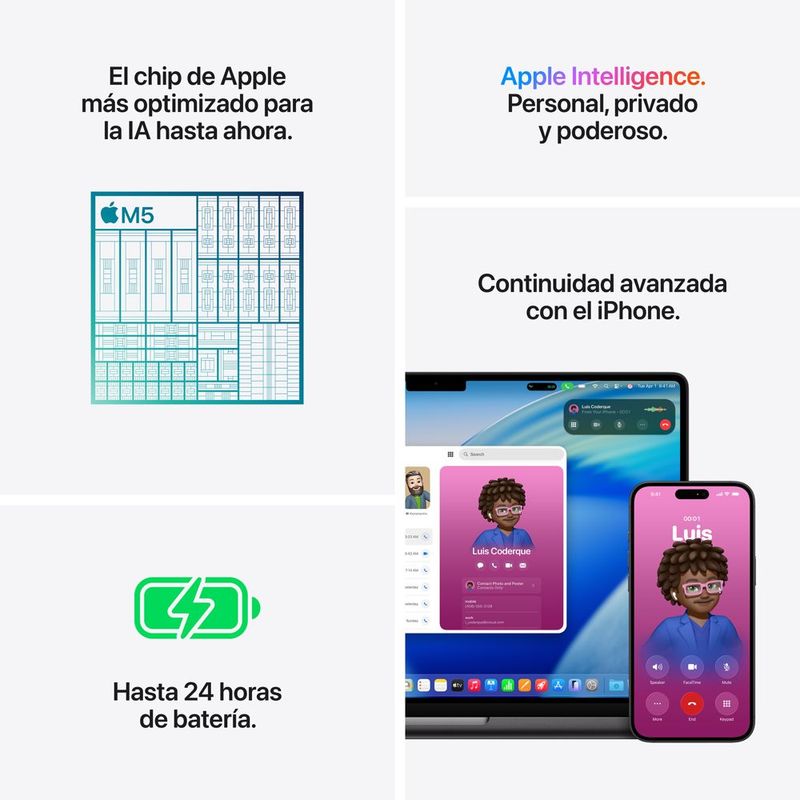Macbook Pro 14″ M5 16GB RAM + 1TB SSD (Teclado Ingles) - Silver