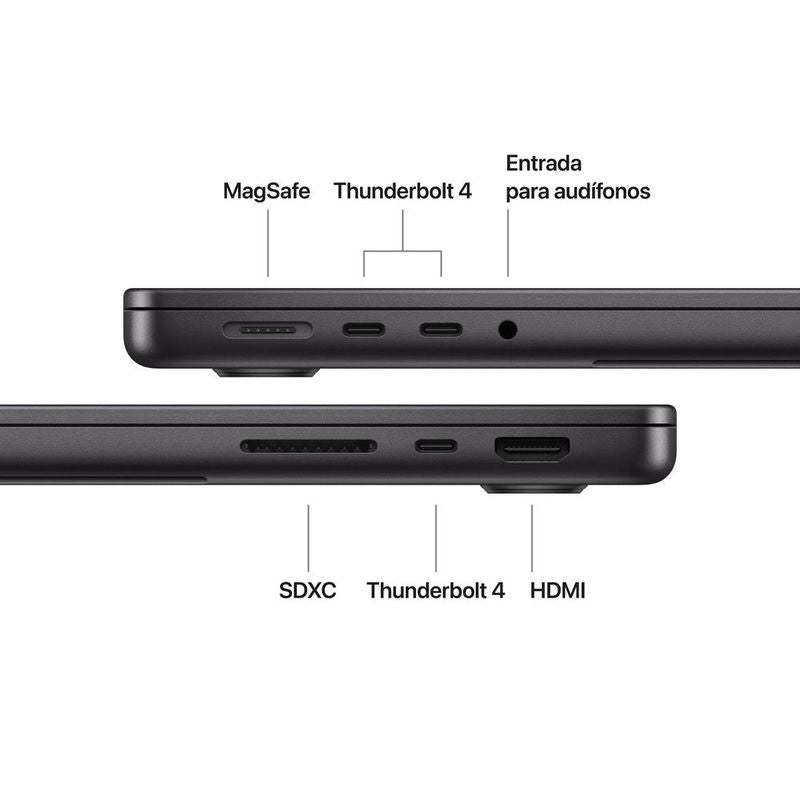 Macbook Pro 14″ M5 16GB RAM + 512GB SSD (Teclado Ingles) - Space Black