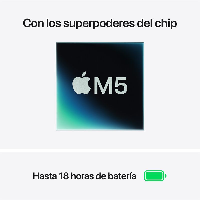 MacBook Air M5 13” 16GB RAM + 512GB (Teclado Ingles) - Midnight (2026)