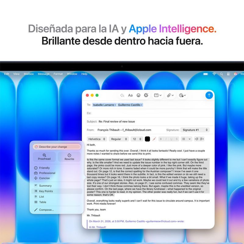 MacBook Neo A18 Pro 13” 8GB RAM + 256GB (Teclado Ingles) - Indigo (2026)