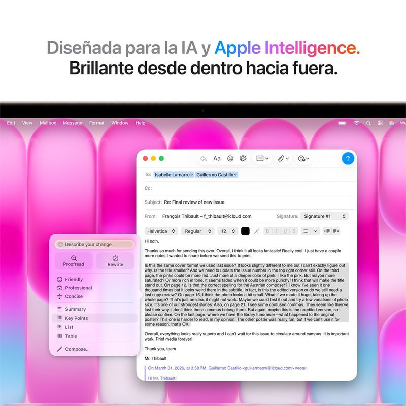 MacBook Neo A18 Pro 13” 8GB RAM + 256GB (Teclado Ingles) - Blush Pink (2026)